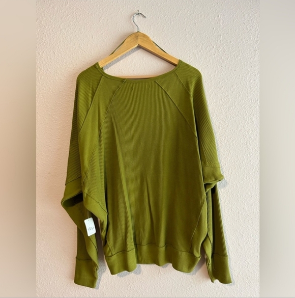 Free People Santa Clara Thermal Color Ferngully🎄 Size L NWT - Picture 4 of 5